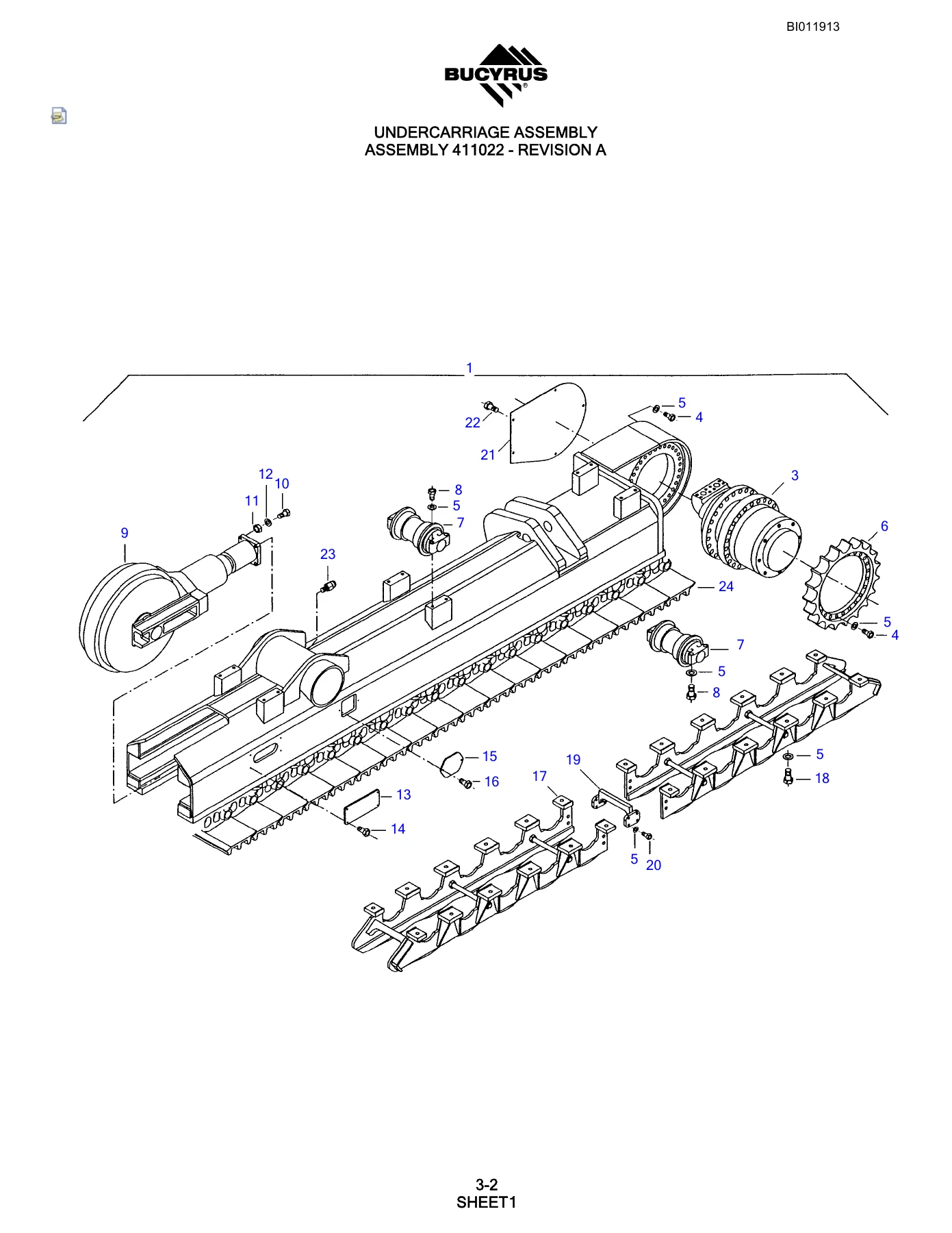 Bucyrus SKS-16 Rotary Blasthole Drill Parts Manual - S/N 1M67A95 PDF - Image 2
