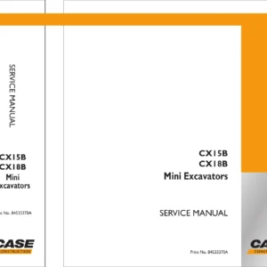 CASE CX15B CX18B Mini Excavator Service Manual 84533370A PDF