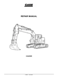 CASE CX225SR Excavator Repair Manual 9-40691 PDF