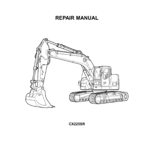 CASE CX225SR Excavator Repair Manual 9-40691 PDF