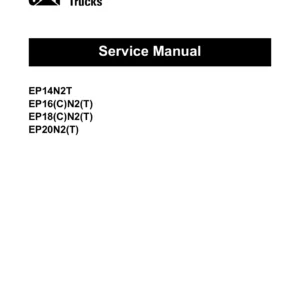 CAT EP14N2T EP16N2 EP18N2 EP20N2 Electric Forklift Service Manual - 2023 PDF