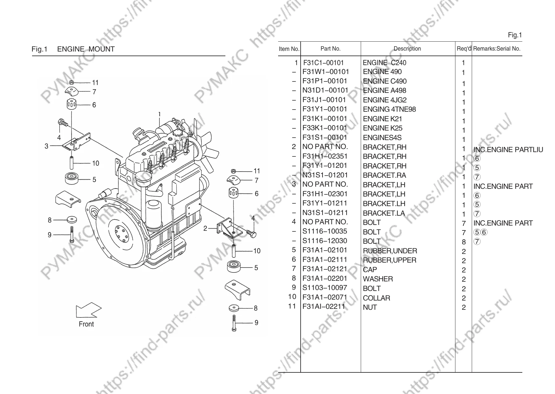 CFFO Series Forklift Parts Manual FD15T-FD40T FG15T-FG40T PDF - Image 2