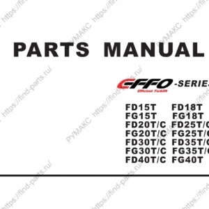 CFFO Series Forklift Parts Manual FD15T-FD40T FG15T-FG40T PDF