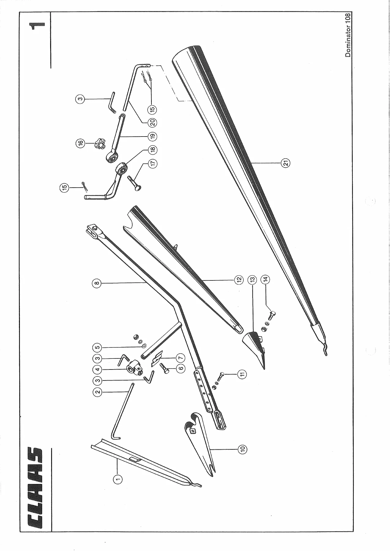 CLAAS Dominator 108 SL/S Spare Parts Catalog 185 675.1 (May 1988) PDF - Image 3