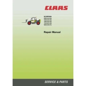 CLAAS Scorpion 9040 7045 7040 7030 6030 Telehandler Repair Manual