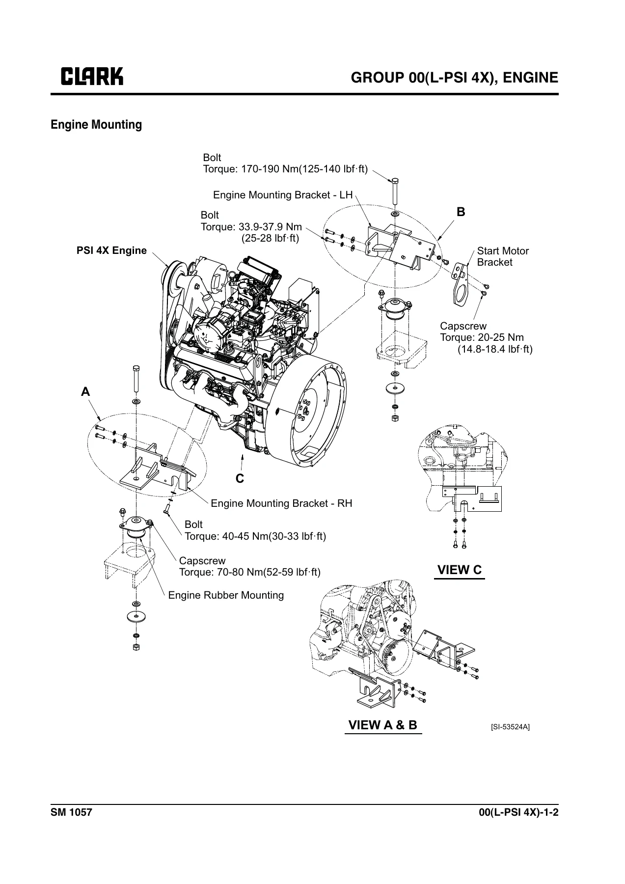 CLARK C60 C70 C75 L PSI 4X LPG Forklift Service Manual - SM 1057 - Image 3