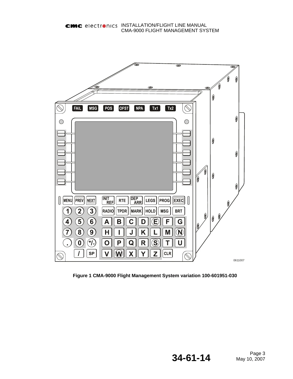 CMC Electronics CMA-9000 Flight Management System Installation & Flight Line Manual (2007) - Image 2