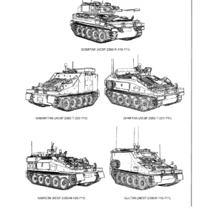 CVR(T) Scimitar Spartan Samaritan Samson Sultan Common Items Illustrated Parts Catalogue 2350-T-220-711