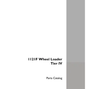 Case 1121F Tier IV Wheel Loader Parts Catalog Manual PDF Download