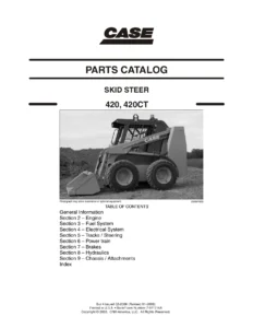 Case 420 420CT Skid Steer Parts Catalog 7-9712 NA February 2006 - PDF Download