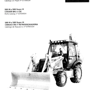 Case 580 M & 580 Super M Backhoe Loader Parts Catalog PDF 87599554