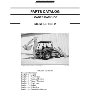 Case 580M Series 2 Loader Backhoe Parts Catalog 2006 - 7-9033 NA Illustrated Parts Manual PDF