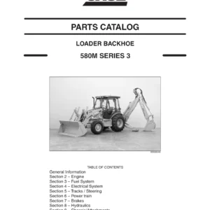 Case 580M Series 3 Loader Backhoe Parts Catalog 87632283 - PDF Download