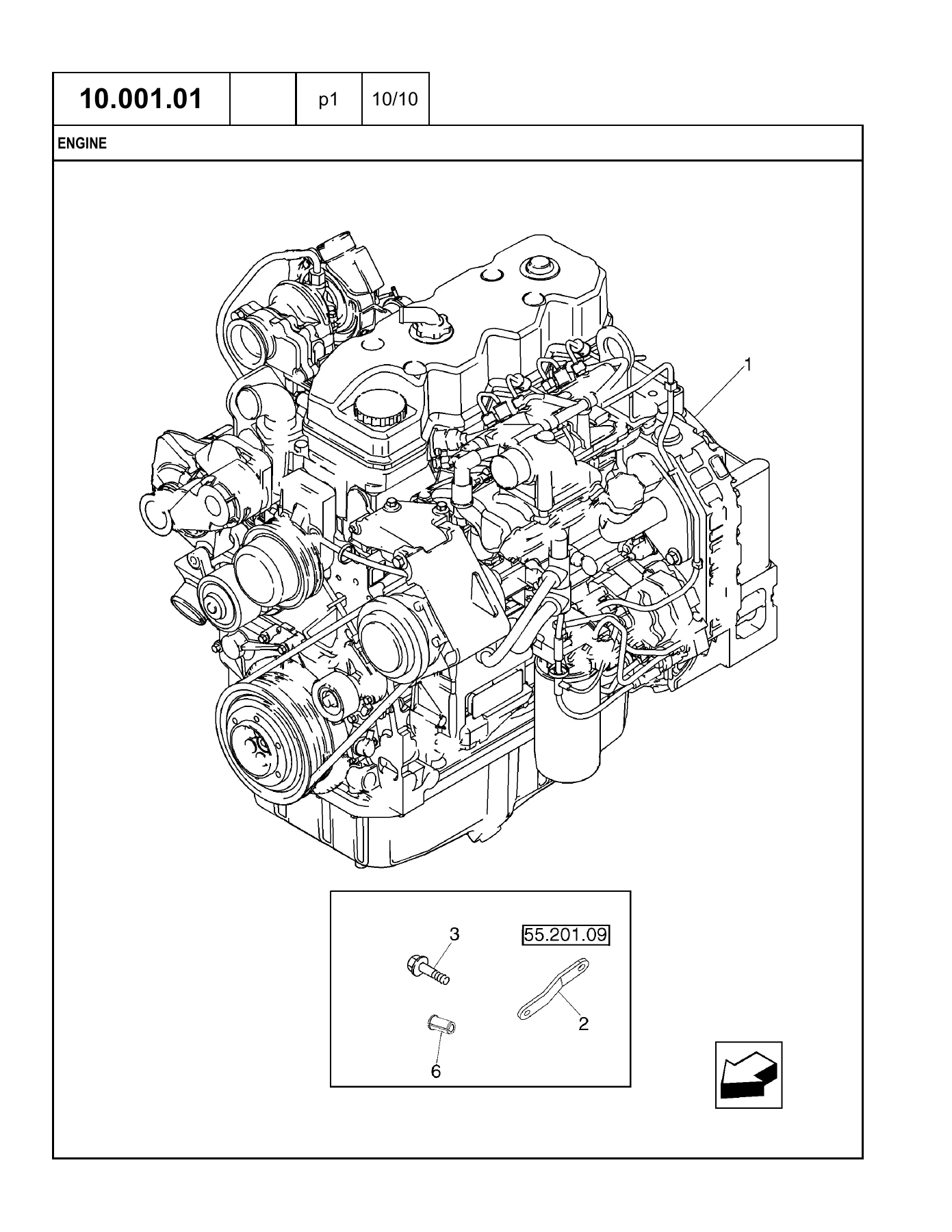 Case 580N 580SN 580SN WT 590SN Tractor Loader Backhoe Parts Catalog 84300161 February 2011 - Image 3