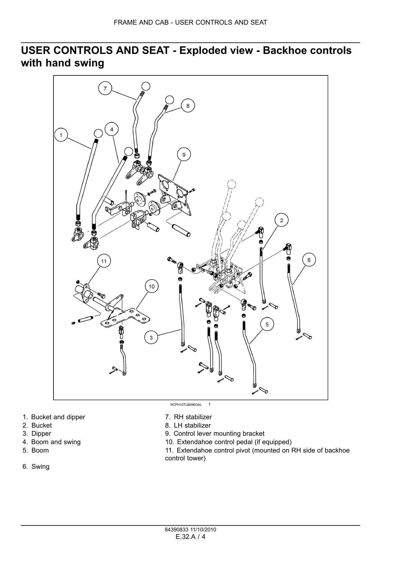 Case 580N 580SN-WT 580SN 590SN Loader Backhoe Service Manual 2010 - Sections E F H J - Image 2