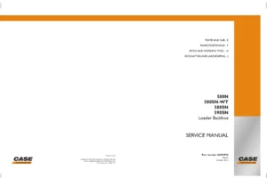 Case 580N 580SN-WT 580SN 590SN Loader Backhoe Service Manual 2010 - Sections E F H J