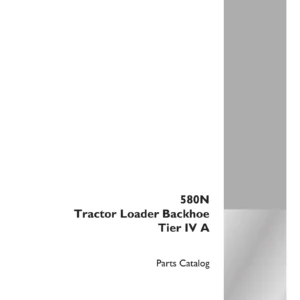 Case 580N Tier IV A Tractor Loader Backhoe Parts Catalog 47761748 (August 2014) PDF