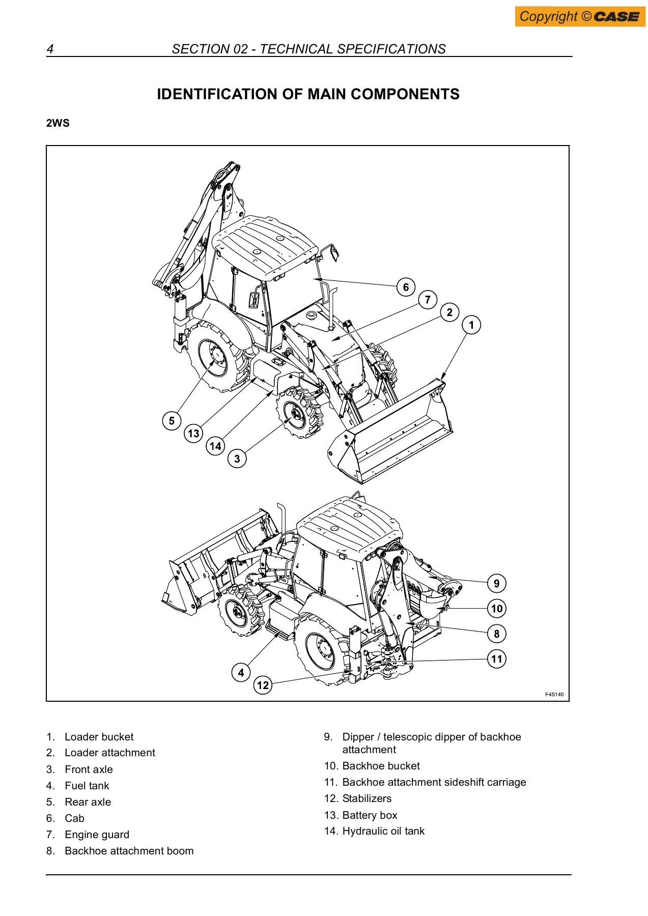 Case 580T 580ST 590ST 695ST Backhoe Loader Service Manual 84428671A - Image 2