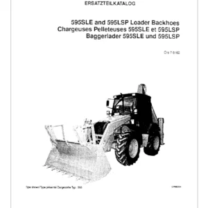 Case 595LSP 595SLE Backhoe Loader Spare Parts Catalog PDF - Serial DBK0009001- DBK0010001-