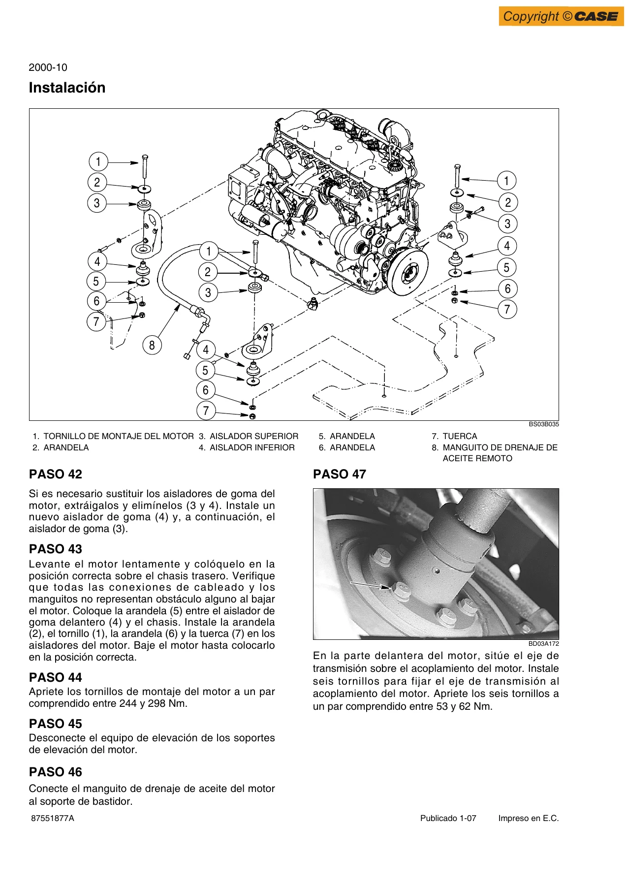 Case 721E Cargadora sobre Ruedas Manual de Servicio y Reparación - 87551877A PDF - Image 2