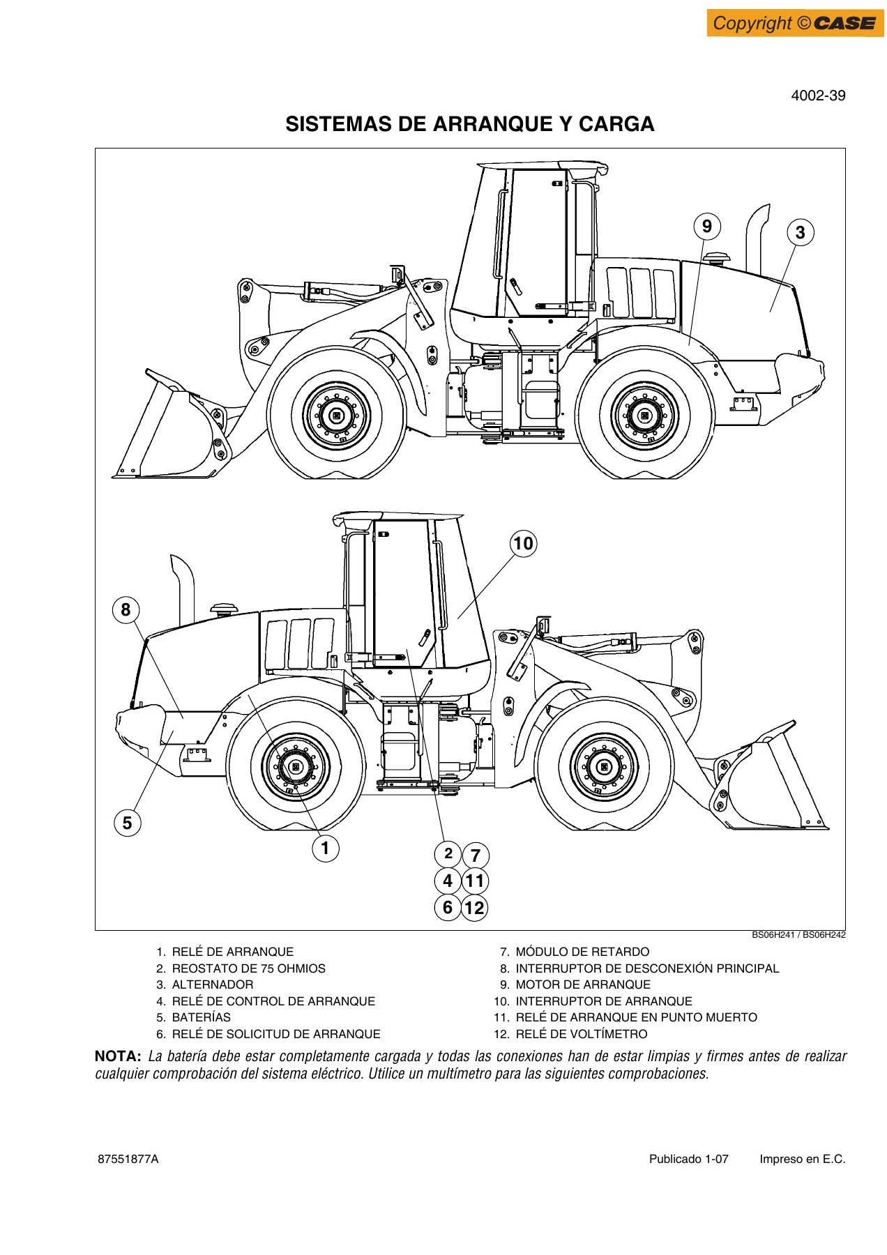 Case 721E Cargadora sobre Ruedas Manual de Servicio y Reparación - 87551877A PDF - Image 3