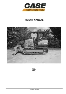 Case 750L & 850L Crawler Dozer Repair Manual 2008 – Publication 87728445