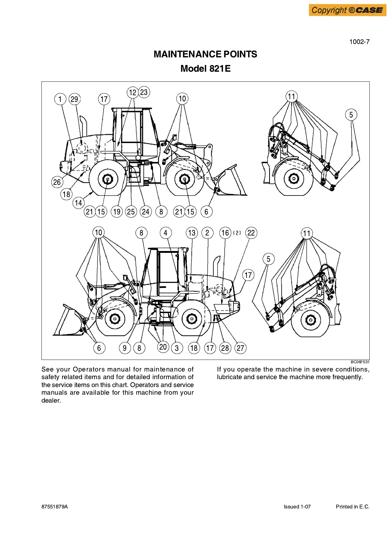Case 821E Wheel Loader Service Workshop Manual 87551879A PDF - Image 2