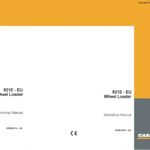 Case 821E Wheel Loader Service Workshop Manual 87551879A PDF