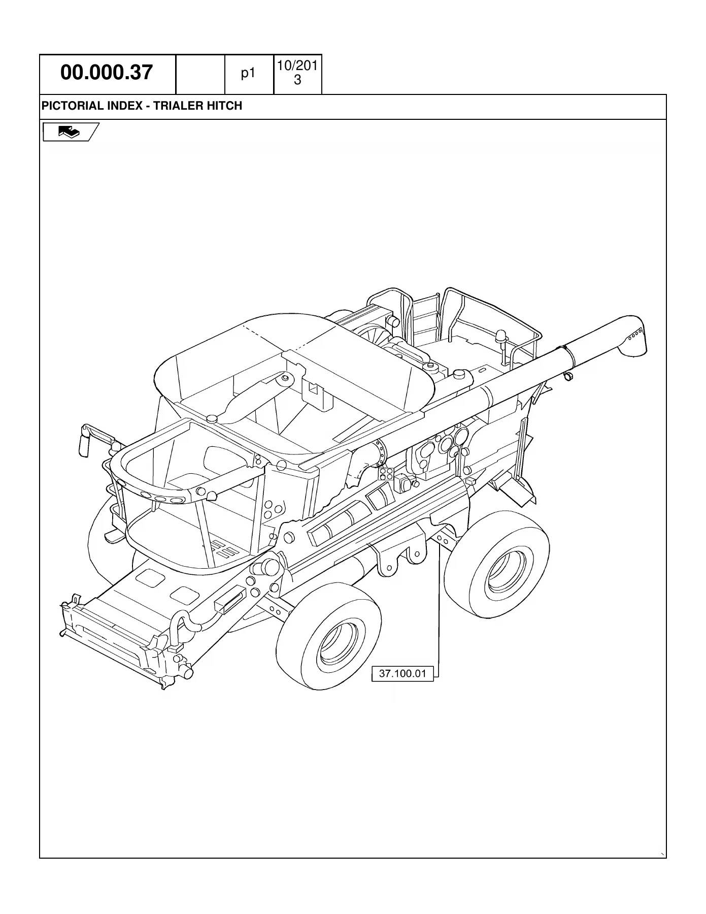 Case IH 5130 6130 7130 T2/T4 Combine Common Cab Parts Catalog 47416716 - Image 3