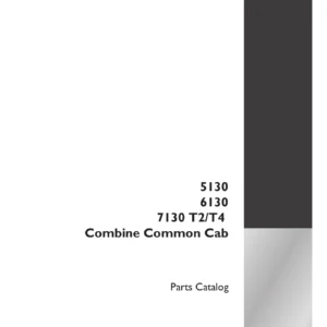 Case IH 5130 6130 7130 T2/T4 Combine Common Cab Parts Catalog 47416716