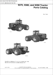 Case IH 9370 9380 9390 Tractor Parts Catalog PDF (1995-2000)