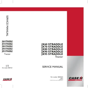 Case IH JX60 JX70 JX80 JX90 JX95 Straddle Tractor Service Manual 48047634