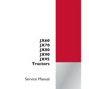 Case IH JX60 JX70 JX80 JX90 JX95 Tractor Service Manual PDF - Print No. 84176554B