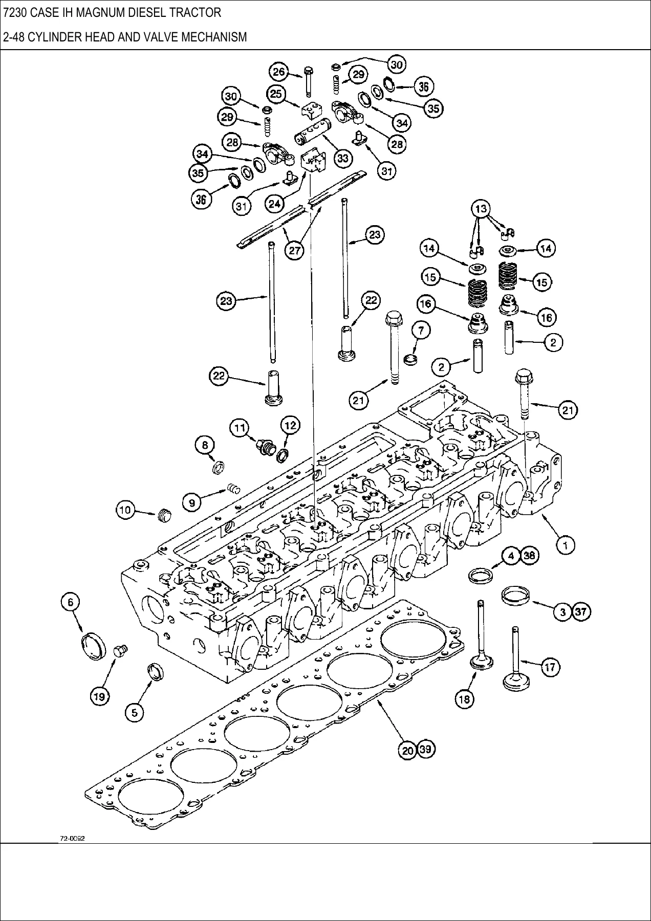 Case IH Magnum 7230 7240 7250 Diesel Tractor Parts Catalog Manual PDF - Image 3