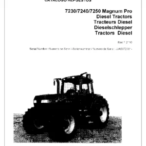 Case IH Magnum Pro 7230 7240 7250 Diesel Tractor Parts Catalog - PDF Download