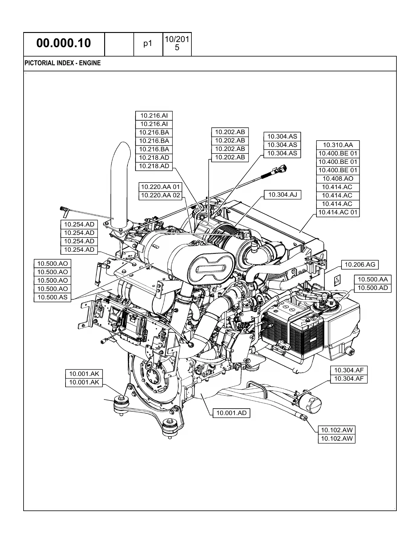 Case SV280 Tier 4B Skid Steer Loader Parts Manual 550711120 October 2015 PDF - Image 2