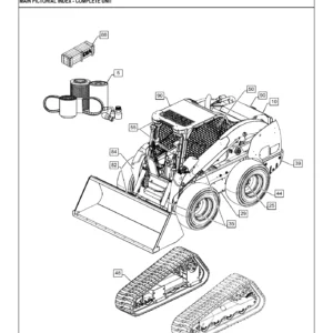Case SV280 Tier 4B Skid Steer Loader Parts Manual 550711120 October 2015 PDF