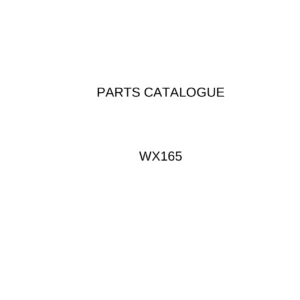 Case WX165 Wheeled Excavator Illustrated Parts Catalogue PDF
