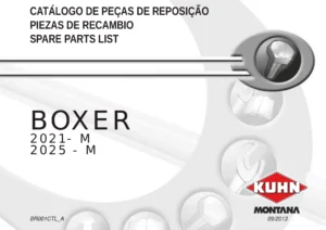 Catálogo de Peças de Reposição Kuhn Boxer 2021-M e 2025-M - Pulverizador Autopropelido - PDF