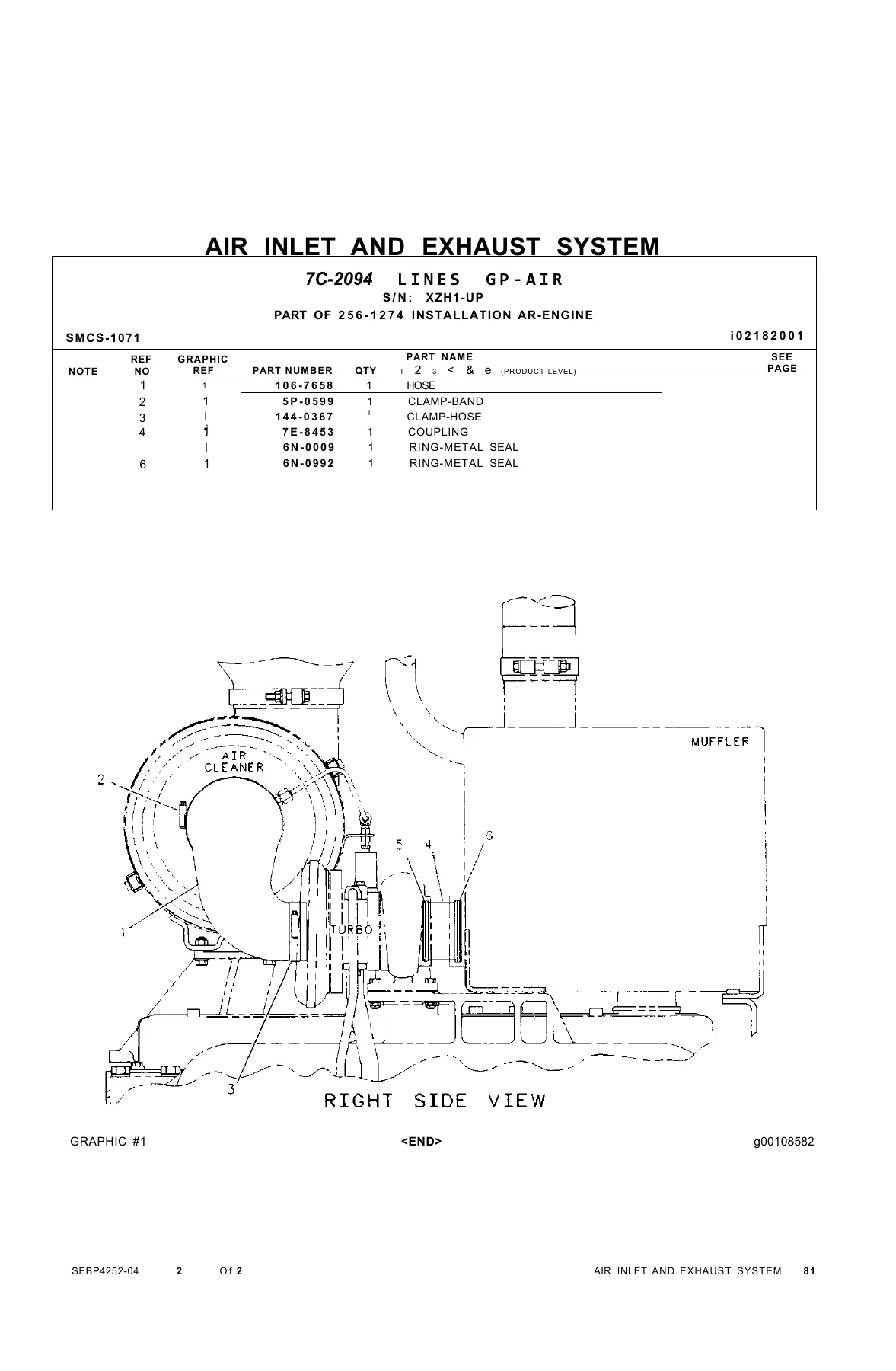 Caterpillar 140H Motor Grader Parts Manual 2006 SEBP4252-04 PDF Download - Image 2