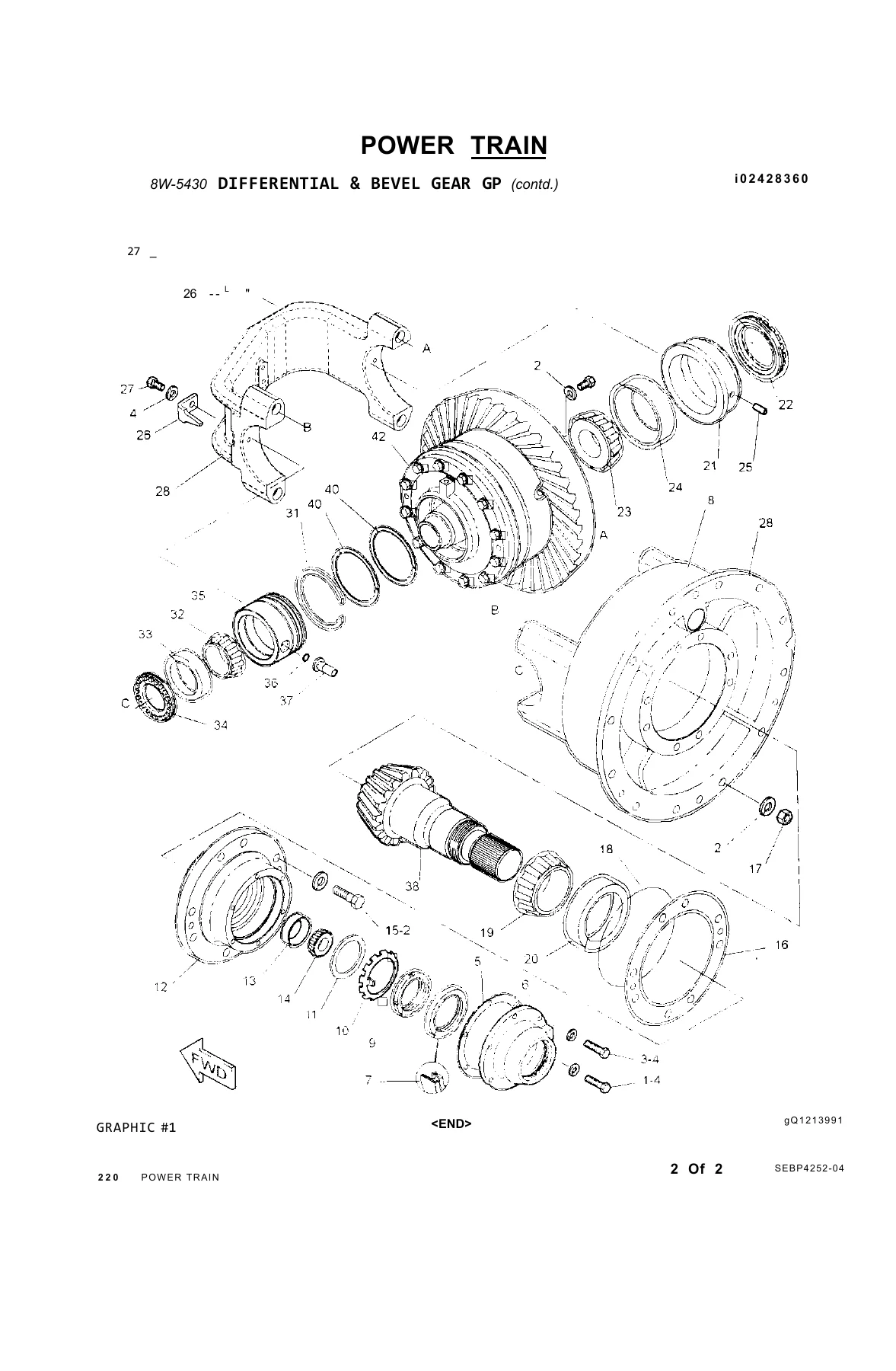 Caterpillar 140H Motor Grader Parts Manual 2006 SEBP4252-04 PDF Download - Image 3