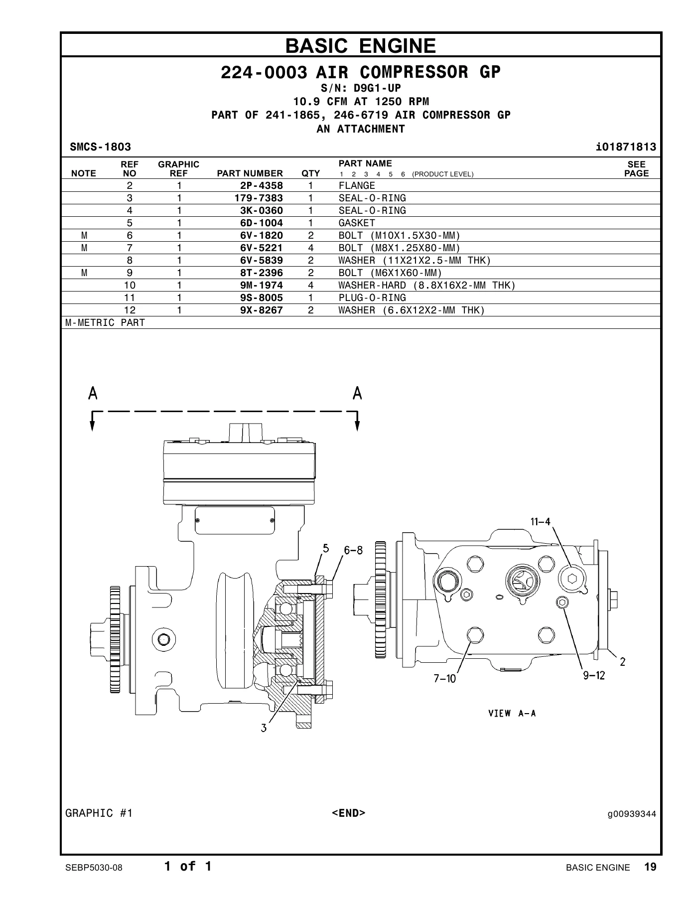 Caterpillar 140M Motor Grader All Wheel Drive Parts Manual Volume I SEBP5030-08 - Image 3