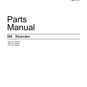 Caterpillar 320 Excavator Parts Manual Volume I - M0085275-27 PDF Download