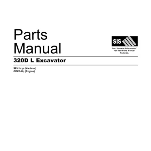 Caterpillar 320D L Excavator Parts Manual SEBP5472 PDF Download