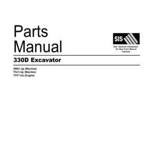 Caterpillar 330D Excavator Parts Manual SEBP4920-11 Volume II 2008
