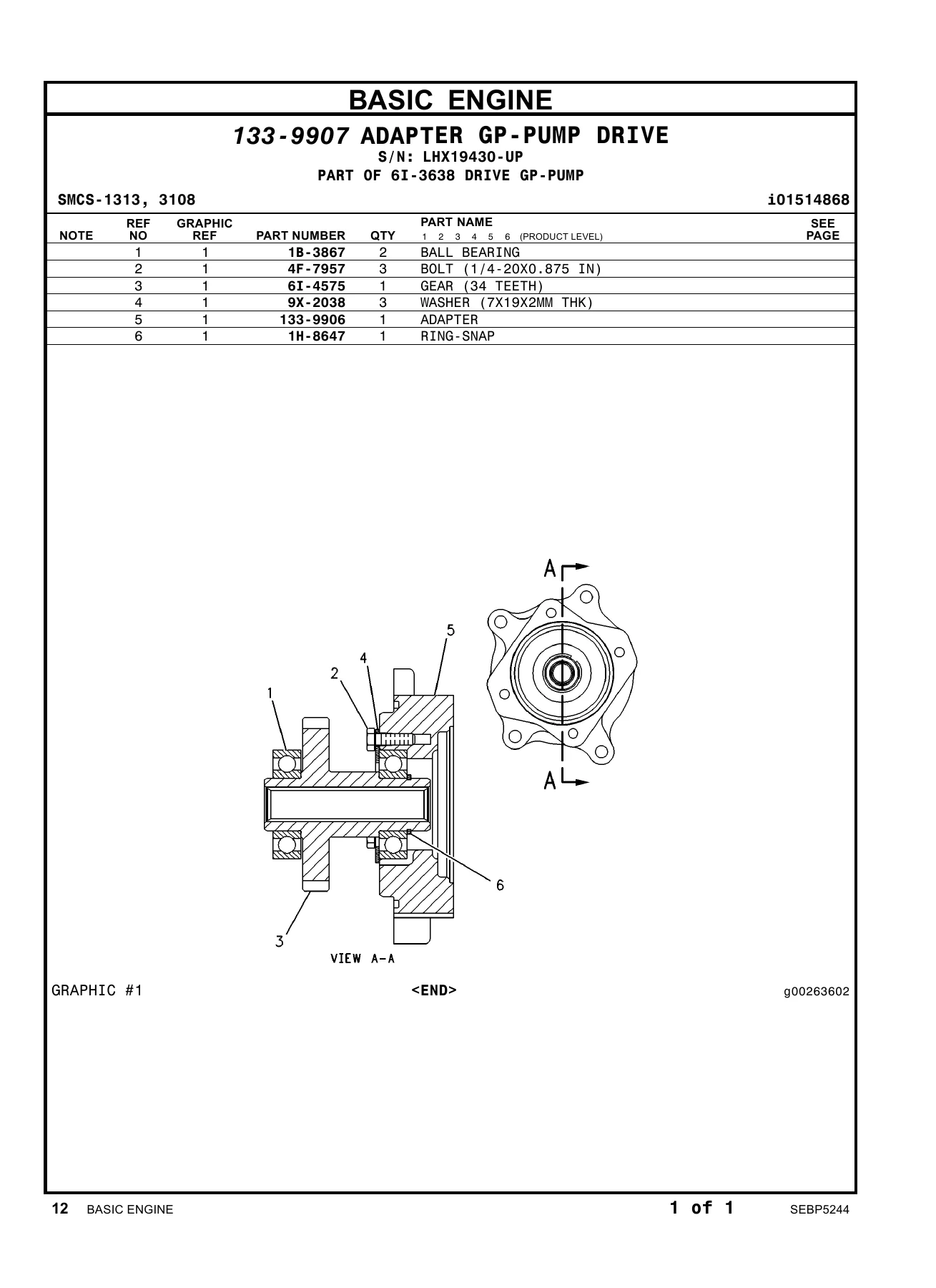Caterpillar 374D L Excavator Parts Manual SEBP5244 - PDF Download - Image 2