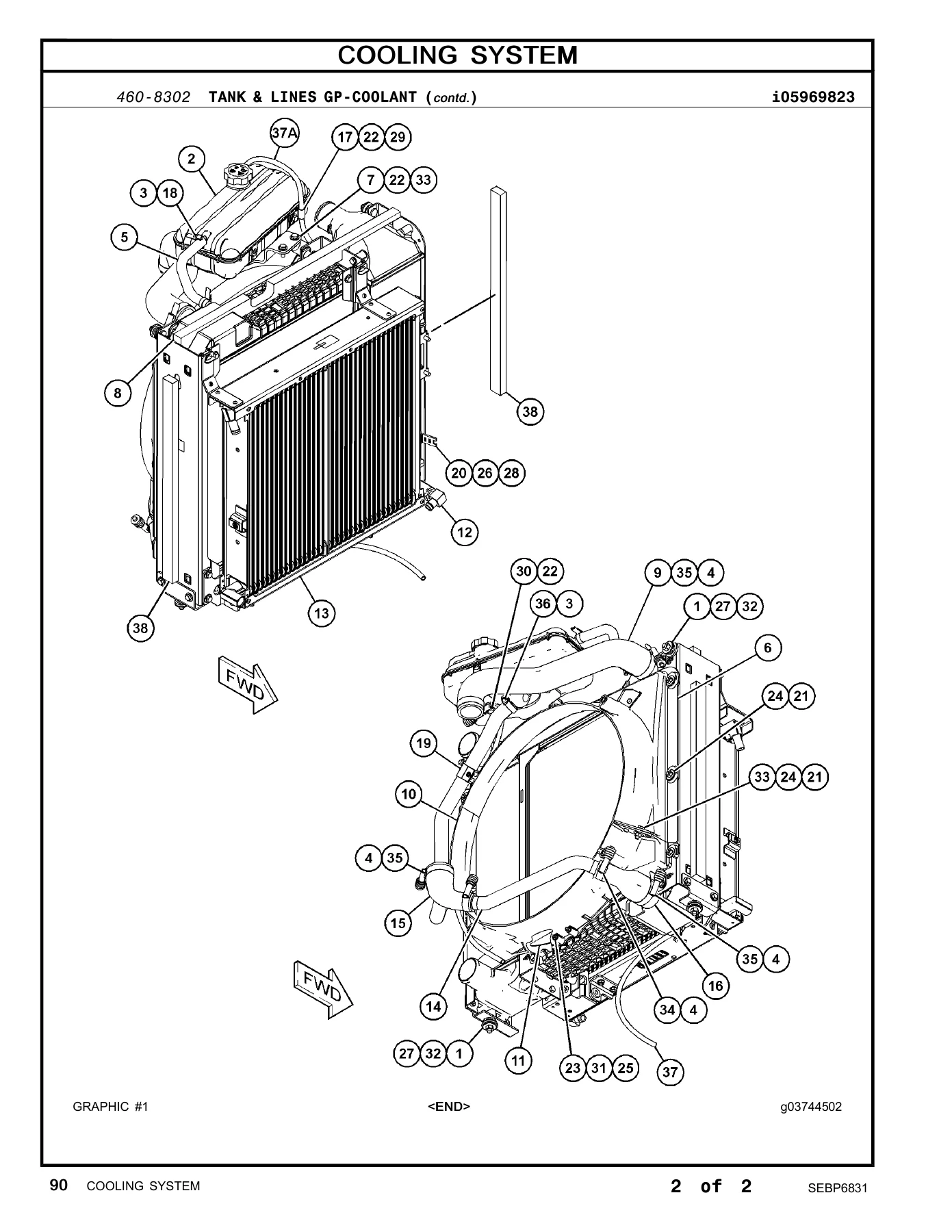 Caterpillar 444F2 Side Shift Backhoe Loader Parts Manual SEBP6831 2014 PDF - Image 3
