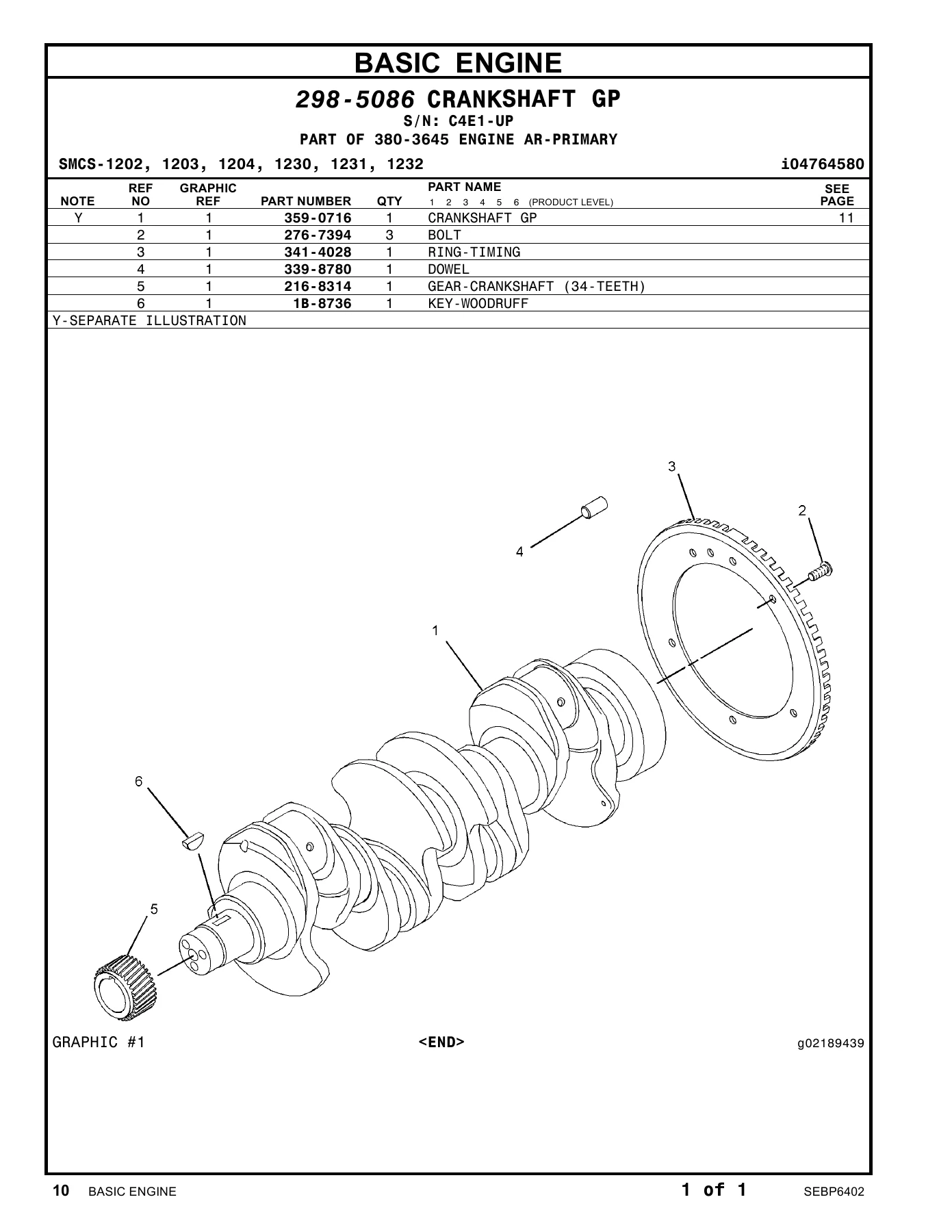 Caterpillar 450E Backhoe Loader Parts Manual - SEBP6402 PDF Download - Image 3