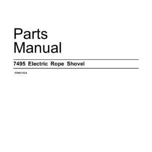 Caterpillar 7495 Electric Rope Shovel Parts Manual - Complete Illustrated PDF