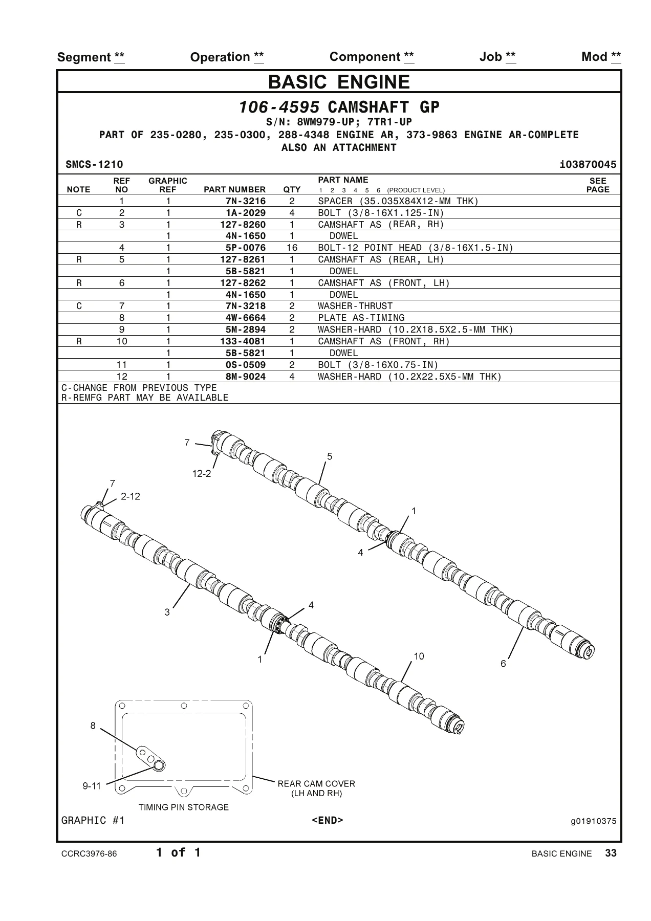 Caterpillar 793D Off-Highway Truck Parts Manual 2012 - Volumes I-III CCRC3976-86 - Image 2